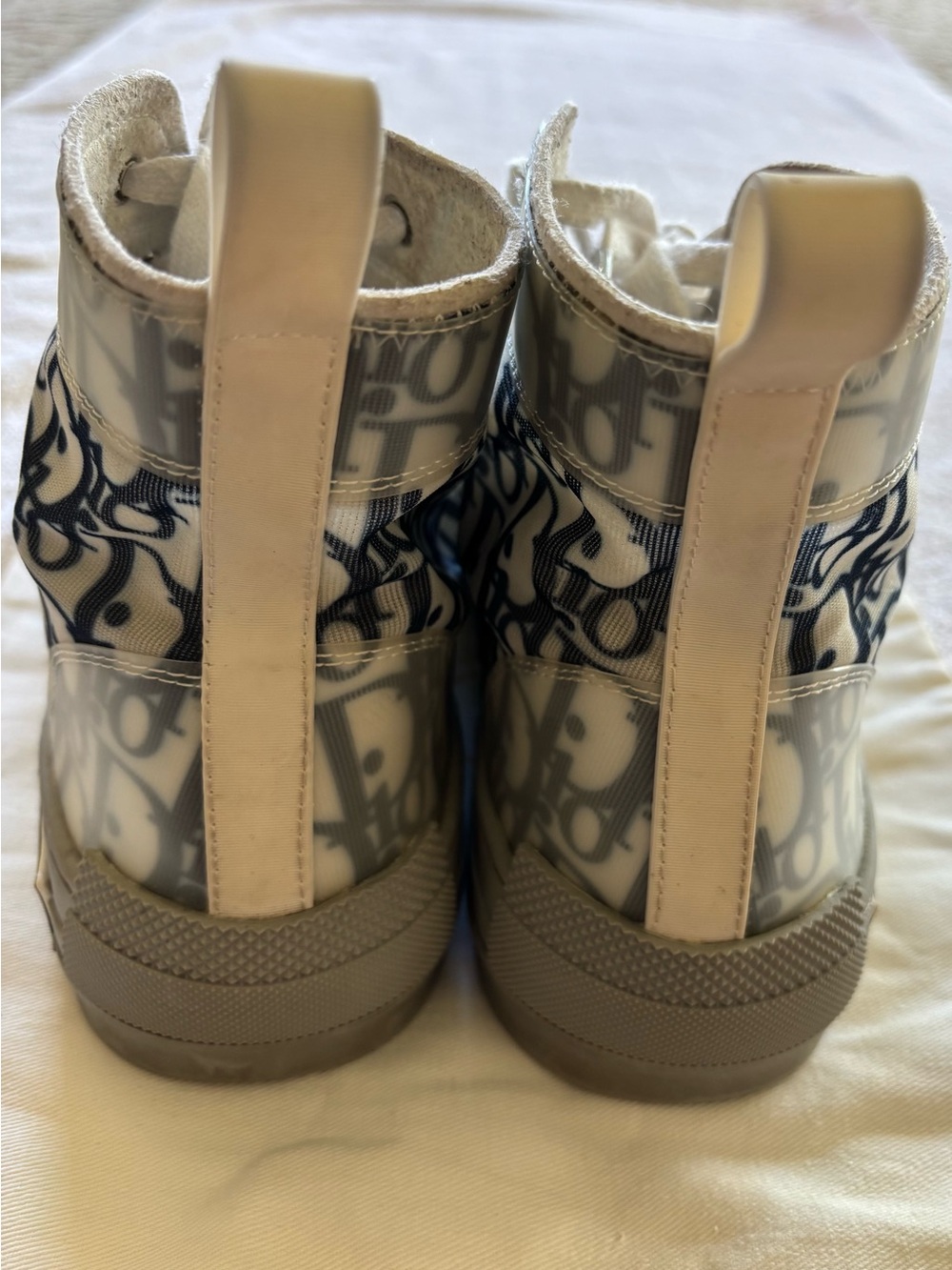 Dior Womens Grey High Top Sneakers - Picture 8 of 9